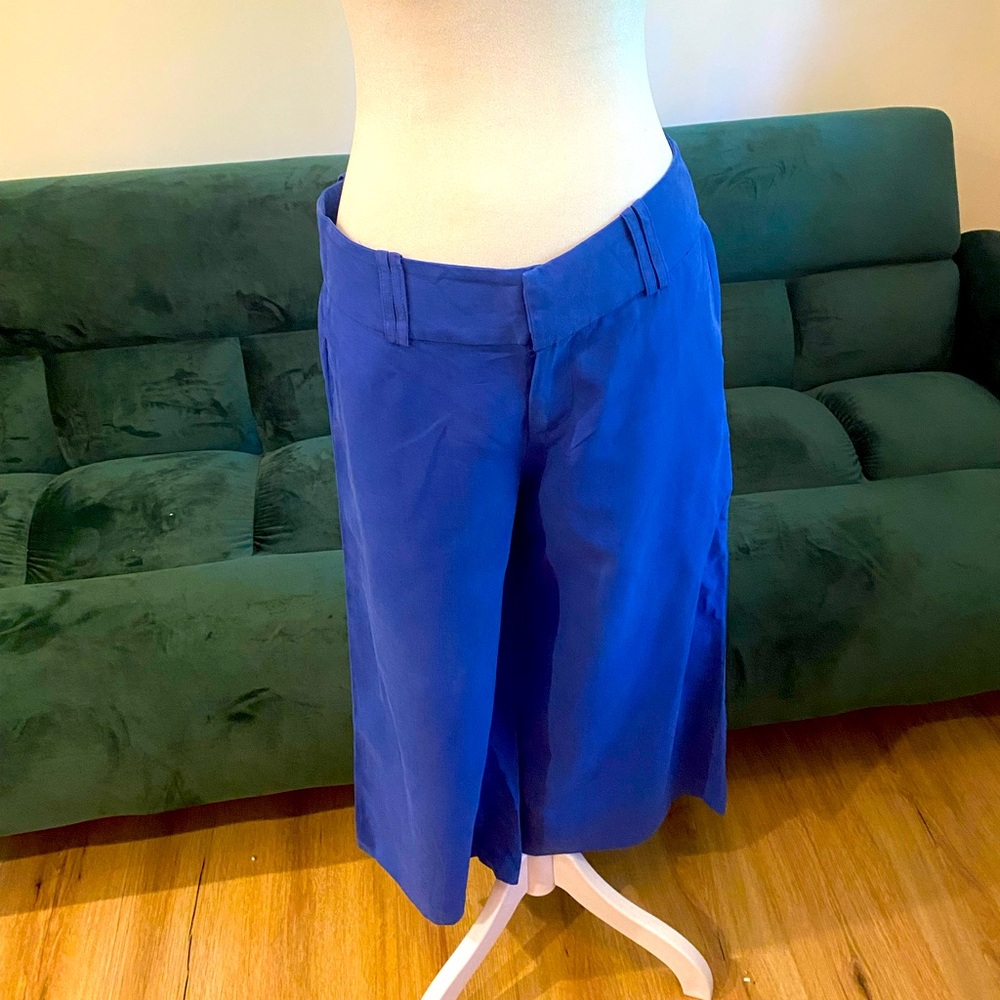 Wide leg professional gaucho capri pants